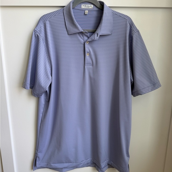 Peter Millar Other - Peter Millar Men’s Lavender Striped Performance Polo